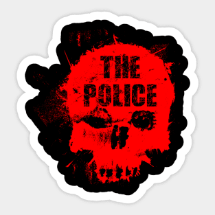 Police Skull Sticker